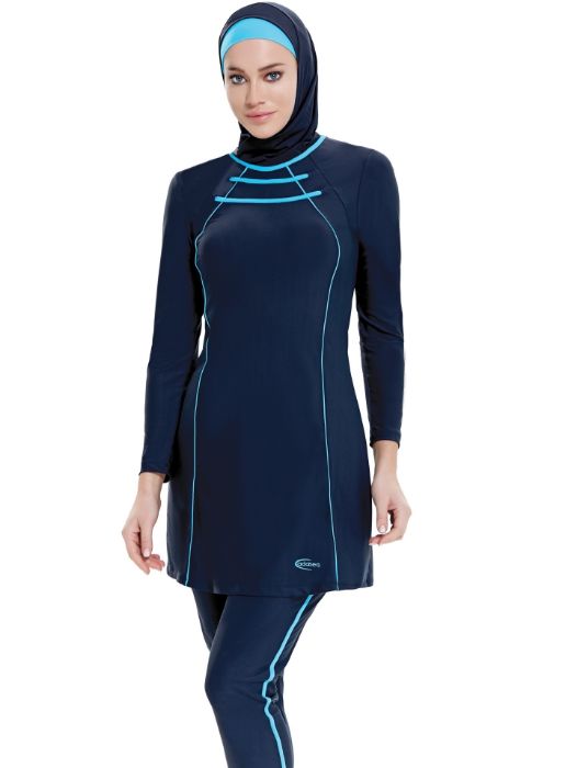 Adasea 4028 Full Cover Burkini Swimsuit | Tesettür Mayom.com - Tesettür ...