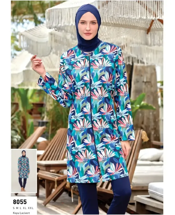Maresiva 8055 Parachute Fabric Hijab Swimsuit